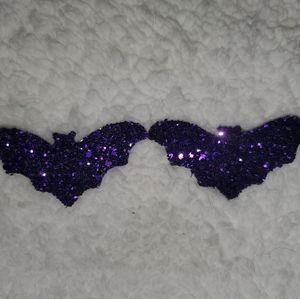 Purple Bat Piggy Bows